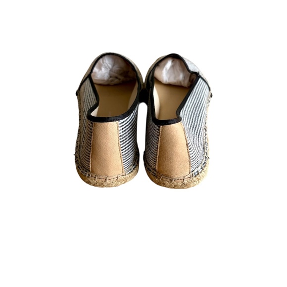 Franco Sarto Women's Size 11 Espadrille Flats Sequin Striped Slip On Shoes - Picture 8 of 13